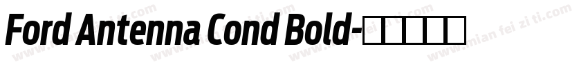 Ford Antenna Cond Bold字体转换
